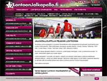 Tablet Screenshot of lontoonjalkapallo.fi